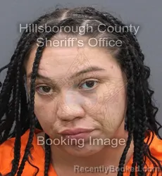 Mugshot of Adriana Marie Sanchez booked in Hillsborough County, Florida on September 5, 2026