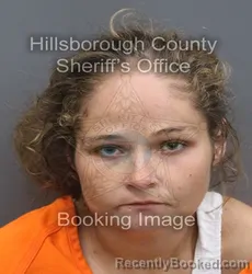 Mugshot of Alexa Marie Peters booked in Hillsborough County, Florida on September 5, 2026