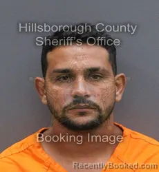 Mugshot of Adrian Esteban Iznaga Benito booked in Hillsborough County, Florida on September 6, 2026