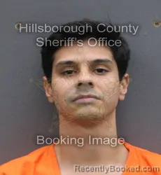 Mugshot of Juan Pablo Paez Chaves booked in Hillsborough County, Florida on September 6, 2026