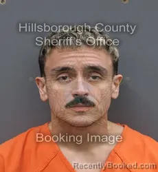 Mugshot of Nestor Nanjuan Torres Rivera booked in Hillsborough County, Florida on September 6, 2026