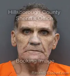 Mugshot of Raymond John Rock booked in Hillsborough County, Florida on September 6, 2026