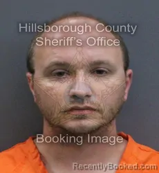 Mugshot of Joshua Mark Hutchins booked in Hillsborough County, Florida on September 6, 2026