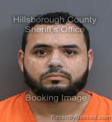 Mugshot of Miguel Angel Marrero booked in Hillsborough County, Florida on September 6, 2026
