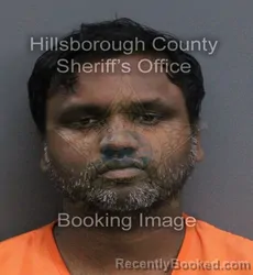 Mugshot of Nidhindra Molathati booked in Hillsborough County, Florida on September 6, 2026