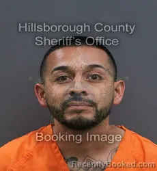 Mugshot of Edwin Carlon booked in Hillsborough County, Florida on September 7, 2026