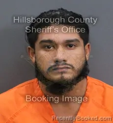 Mugshot of Joe L Moreno-Diaz booked in Hillsborough County, Florida on September 7, 2026