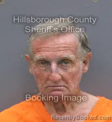Mugshot of Douglas Allen Hatley booked in Hillsborough County, Florida on September 8, 2026