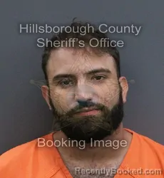 Mugshot of Orlay Lopez Rodriguez booked in Hillsborough County, Florida on September 8, 2026