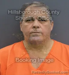 Mugshot of John Butler Lindley booked in Hillsborough County, Florida on September 8, 2026