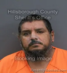Mugshot of Jose Caesar Nunez Ramirez booked in Hillsborough County, Florida on September 8, 2026