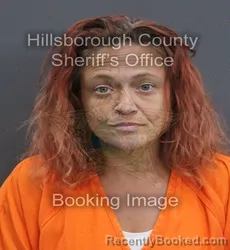Mugshot of Jessica Lynn Dye booked in Hillsborough County, Florida on September 8, 2026
