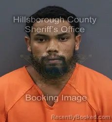 Mugshot of Salvador Brandon Turcios Garcia booked in Hillsborough County, Florida on September 8, 2026