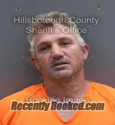 Booking photo from Hillsborough County, Florida