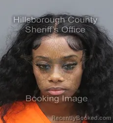 Mugshot of Shaniqua Alize Hicks booked in Hillsborough County, Florida on September 9, 2026