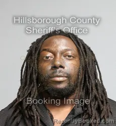 Mugshot of Aaron Kendall Thomas booked in Hillsborough County, Florida on September 9, 2026