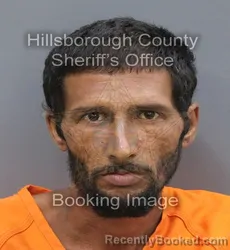 Mugshot of Kenny Joel Vazquez-Cruz booked in Hillsborough County, Florida on September 9, 2026
