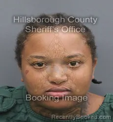 Mugshot of Anshantinia Marquisa Barnes booked in Hillsborough County, Florida on September 9, 2026