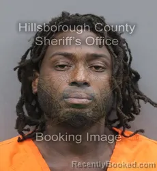 Mugshot of Dedric Deanthony Booker booked in Hillsborough County, Florida on September 9, 2026