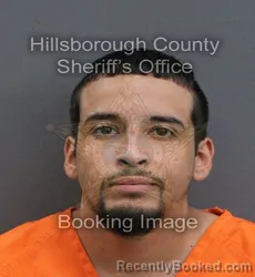 Mugshot of Luis Xavier Santana booked in Hillsborough County, Florida on September 9, 2026