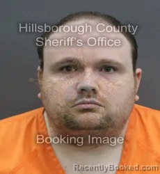 Mugshot of Zachary Scott Hudson booked in Hillsborough County, Florida on September 9, 2026