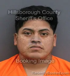 Mugshot of Carlos Gomez Diaz booked in Hillsborough County, Florida on September 9, 2026