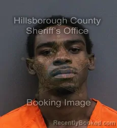 Mugshot of Dequan Rahshaan Aleec Melvin booked in Hillsborough County, Florida on September 9, 2026