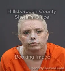 Mugshot of Casey D'Ann Montgomery booked in Hillsborough County, Florida on September 9, 2026