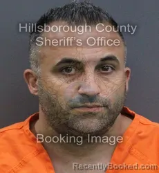 Mugshot of Patrick Anthony Borrelli booked in Hillsborough County, Florida on September 10, 2026