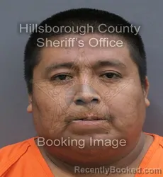 Mugshot of Eli Cesar Maceda-Bonilla booked in Hillsborough County, Florida on September 10, 2026