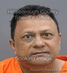 Mugshot of Joe W Barrath booked in Hillsborough County, Florida on September 10, 2026