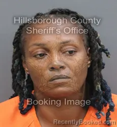 Mugshot of Cortney Fabrana Edwards booked in Hillsborough County, Florida on September 10, 2026