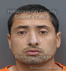 Mugshot of Marco Antonio Jara Torres booked in Hillsborough County, Florida on September 10, 2026