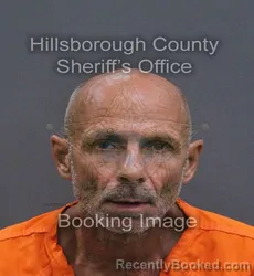 Mugshot of Kenneth Irish Liles booked in Hillsborough County, Florida on September 10, 2026