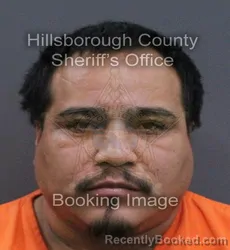 Mugshot of Marco Antonio Santiago booked in Hillsborough County, Florida on September 11, 2026