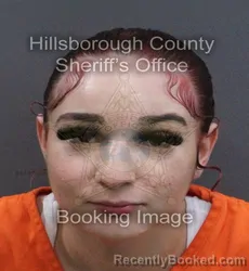 Mugshot of Genesis Diaz-Hernandez booked in Hillsborough County, Florida on September 11, 2026
