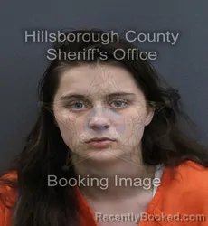 Mugshot of Sadie Alshya Loveless booked in Hillsborough County, Florida on September 11, 2026