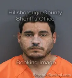 Mugshot of Jose Daniel Carrero Pena booked in Hillsborough County, Florida on September 11, 2026