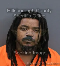 Mugshot of Derrick Jermaine Davidson booked in Hillsborough County, Florida on September 11, 2026