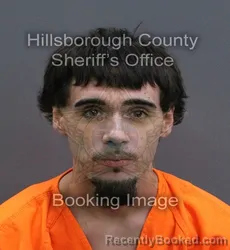 Mugshot of Jordan Andrew Grinderslev booked in Hillsborough County, Florida on September 11, 2026
