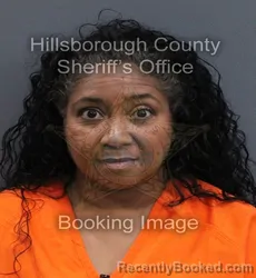 Mugshot of Caren Maria Eaton booked in Hillsborough County, Florida on September 11, 2026