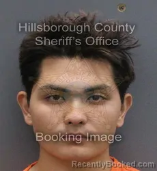 Mugshot of Noah Alexander Larsen booked in Hillsborough County, Florida on September 12, 2026