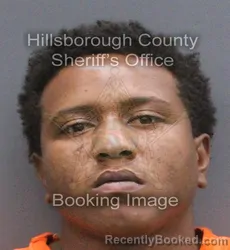 Mugshot of Markevis Quintero Sheffield booked in Hillsborough County, Florida on September 12, 2026