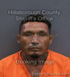 Mugshot of Guillermo Calixtro Bermudez booked in Hillsborough County, Florida on September 12, 2026