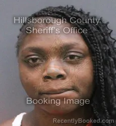 Mugshot of Jenaye Nadia Duvert booked in Hillsborough County, Florida on September 12, 2026