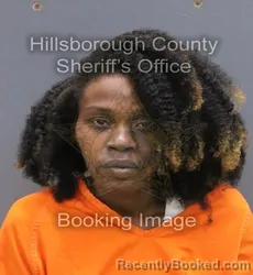 Mugshot of Rodneshia Jasmine Salomon booked in Hillsborough County, Florida on September 12, 2026