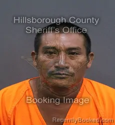 Mugshot of Miguel Arcangel Hau Perez booked in Hillsborough County, Florida on September 12, 2026
