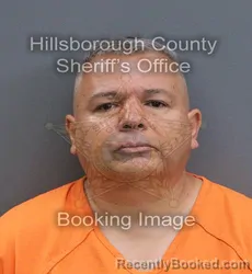 Mugshot of Carlos M Blandon booked in Hillsborough County, Florida on September 12, 2026