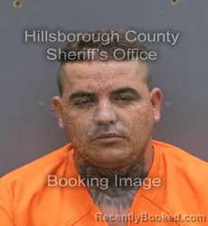 Mugshot of Osmany Lugones Jorrin booked in Hillsborough County, Florida on September 13, 2026