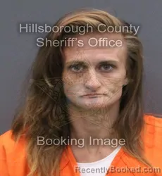 Mugshot of Sarah Nicole Lundy booked in Hillsborough County, Florida on September 13, 2026